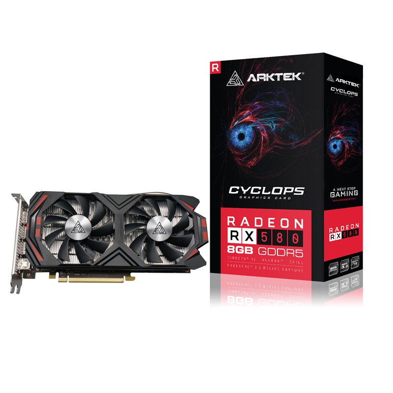 TARJETA VIDEO RX580 8GB DDR5 ARKTEK